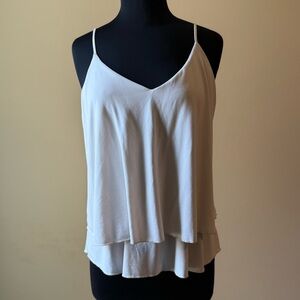ALLISON JOY Cream Tiered Cami Size XL Modal Layered